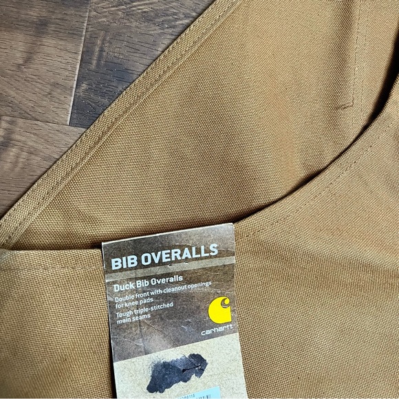 •NEW• Carhartt Duck Bib Canvas Overalls Size 50x30 - Picture 8 of 10